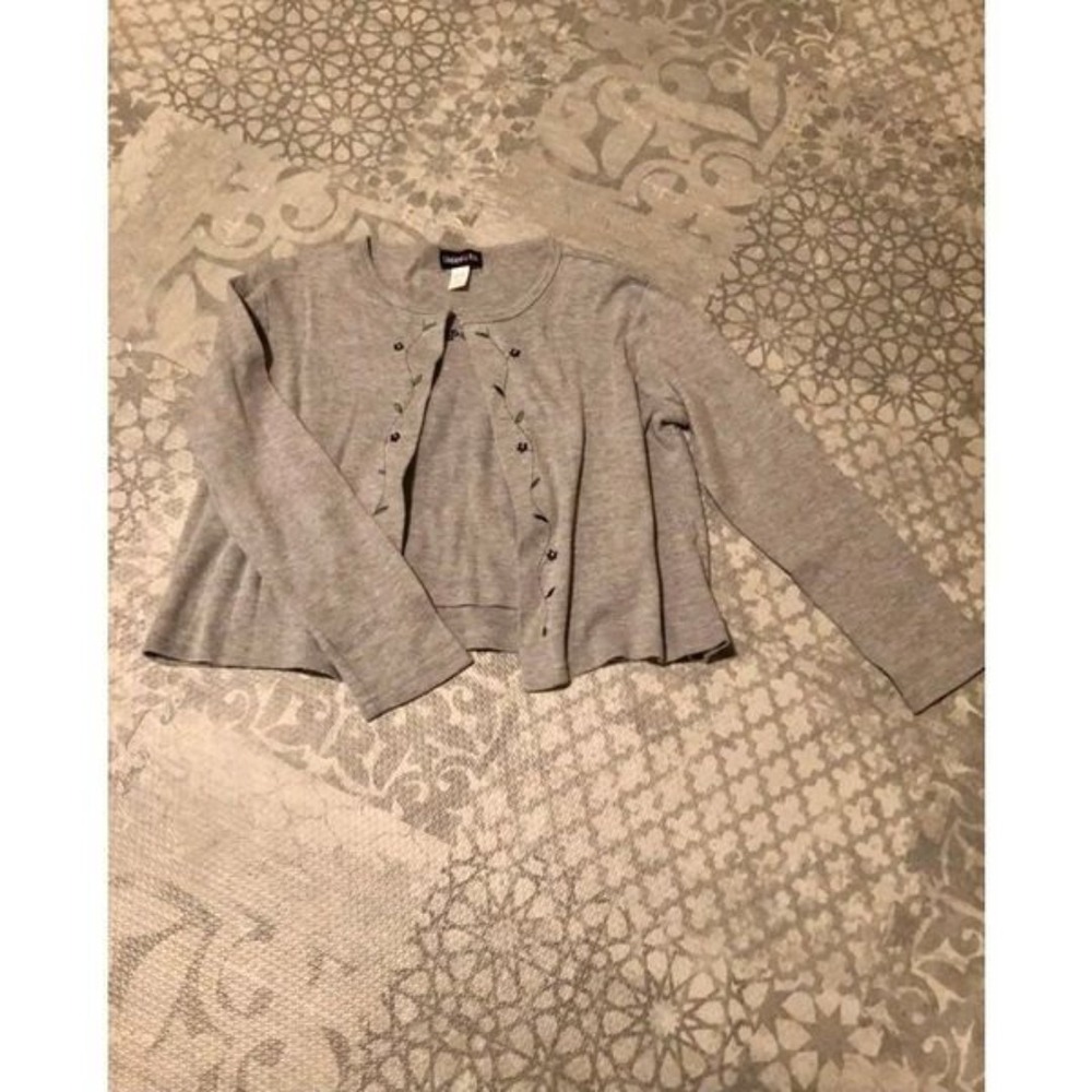 Retro Limited Too Floral Cardigan and Tank Top